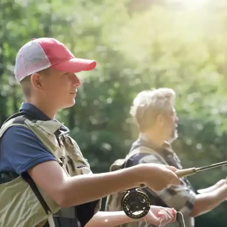 Fishing for trout in Muskoka