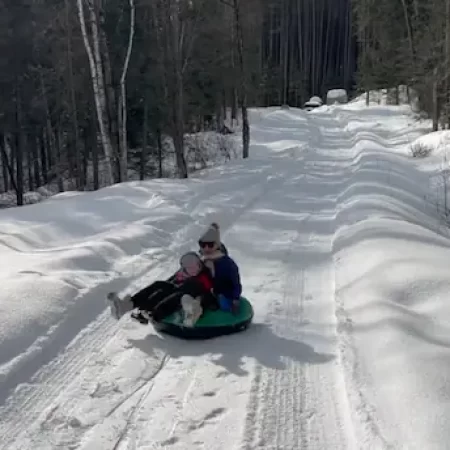 snow tubing in muskoka