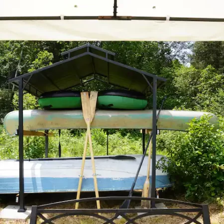 Canoes for your enjoyment to really make the most of your Muskoka riverfront location