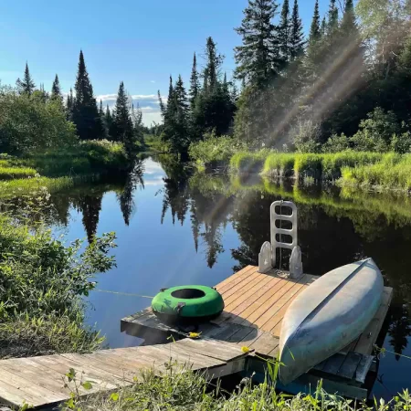 While away some time together on the dock absorbing the peace and serenity of the river.