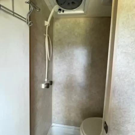 bathroom in the muskoka camper